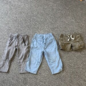 Kids Casual Pants Set - Gray, Light Blue, Olive